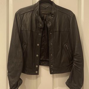 Black Bcbg leather jacket